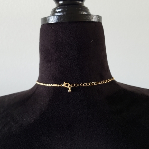 NEW Gold Jeweled Mermaid Pendant Necklace - Picture 6 of 7